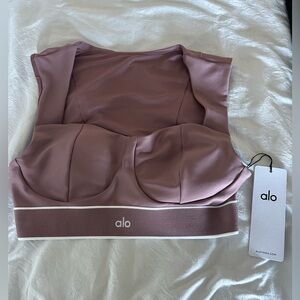 Alo Mauve Airlift Alignment Bra